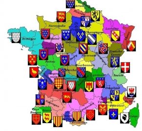 Plaques de cheminée et blasons des régions françaises